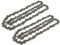 Redpart 16 Chainsaw Saw Chain (Qty 2) compatible with Bosch AKE40 AKE40S 3/8 042 57DL - Pack of 2 Chains