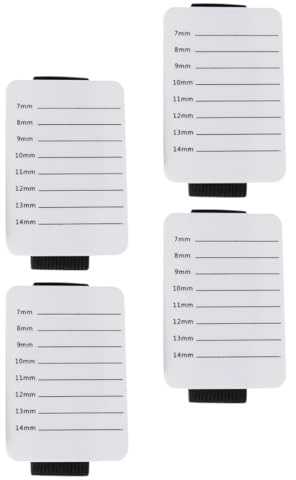 TOPPERFUN Set 4pezzi Paletta per Estensione Ciglia in Acrilico Bianco Portatile per Uso Professionale in Salon e Casa, Supporto Facile da Trasportare per Ciglia Fai da Te