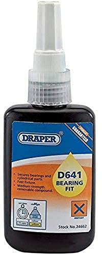 Draper 24662 D641 Bearing Fit Components Adhesive, 23.3cm x 12.2cm x 4cm