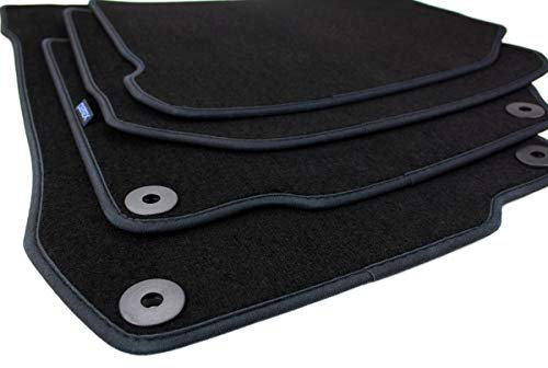 kfz-premiumteile24 Fußmatten Kompatibel mit Toledo Leon 1M Golf 4 Bora Octavia I Baujahr 1999-2005 Automatten Velours Premium Qualität Stoffmatten