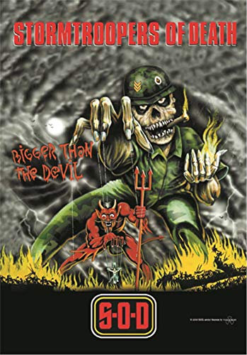 S.O.D. STORMTROOPERS OF DEATH FLAGGE FAHNE POSTERFLAGGE BIGGER THAN THE DEVIL