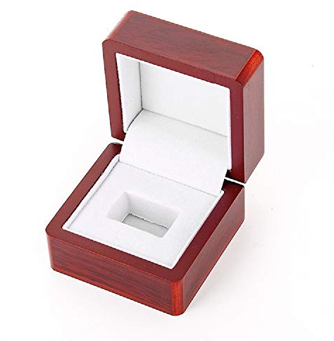 Display Holz Single Ring Box Fit Mens Big Heavy Ring