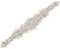 TOPQUEEN Cintura da sposa in cristallo da donna, cintura da sposa con strass, fascia da sposa con strass, Solo applicazione, Taglia unica