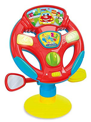 Clementoni-17241 - Volante de Actividades - Juguetes bebé con Sonido a Partir de 10 Meses