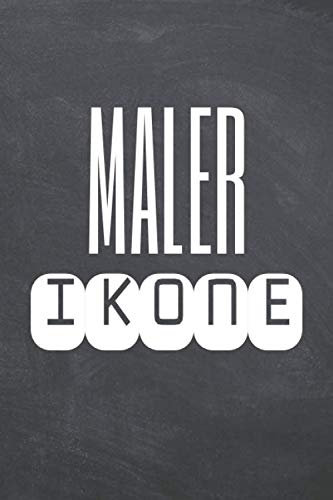 Maler Ikone: Maler Punktraster Notizbuch, Notizheft oder Schreibheft - 110 Seiten - Büro Equipment & Zubehör - Lustiges Geschenk zu Weihnachten oder Geburtstag