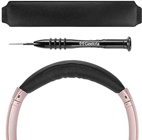 GEEKRIA Cuscino per fascia in pelle con proteine compatibile con Bose QuietComfort 35 ii Gaming, QC35 II, QC35 fascia di ricambio per cuffie/cuscino per fascia/parti di ricambio per cuscinetti