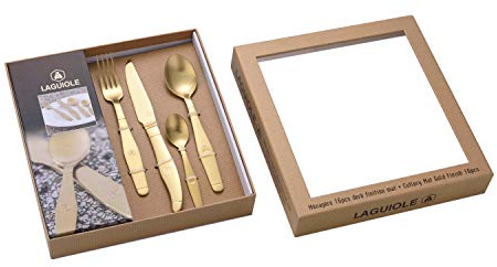 LAGUIOLE - Besteckset Tisch Menage 16-teilig Mattgold