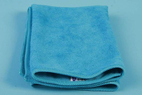 Staubsaugerladen.de Mikrofasertuch, Fenstertuch 40x40 cm streifenfrei | Reinigungstuch, Glastuch, Poliertuch, 70% Polyester, 30% Polyamid, waschbar bis 95°C, für Fenster, Spiegel und Möbel