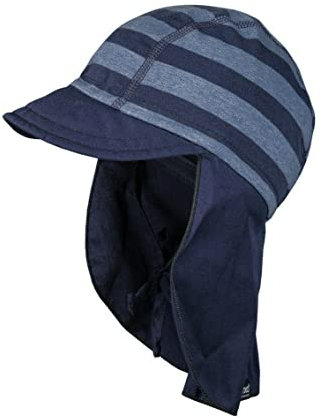 maximo Jungen Schildmütze mit Nackenschutz jeansmeliert 061100 (one, Numeric_53)