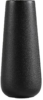 PEPAXON Schwarz Keramik Blumenvase Zylinder Vase Moderne Blumenvase für Wohnkultur