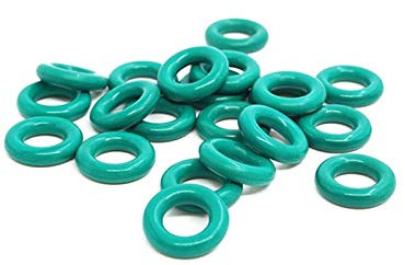 30Pcs Grün FKM O-Ring-Dichtung CS 2.5mm OD 8/9/10/11/12/13/14/15/16/17/18/19/20mm O-Ring-Öldichtung Dichtungen Washer, 13x8x2.5mm