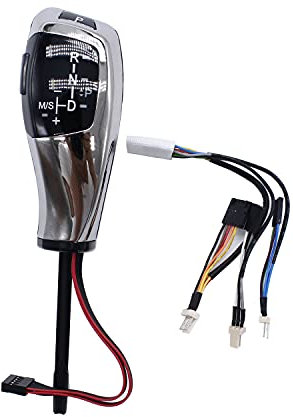 TAKPART LHD Automatischer LED Schaltknauf Schalthebel Schaltknopfhebel Nachrüstsatz für E46 E60 E61 E63 E64 (Chrome Schwarz