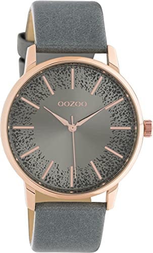 Oozoo Timepieces Damen Uhr - Armbanduhr Damen mit 20mm Lederarmband | Hochwertige Uhr für Frauen - Edle Analog Damenuhr in rund C10718