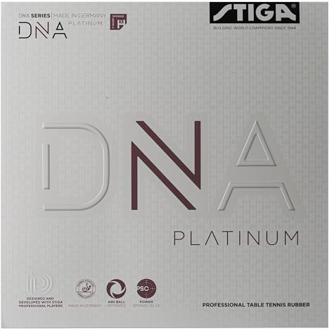 STIGA Unisex-Adult DNA Platinum XH Tischtennisbelag, Schwarz, 2.3