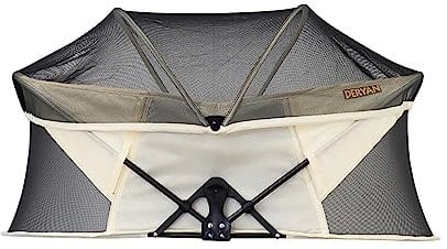 Deryan Infant Baby Bett - Pop Up Baby Reisebett - von Geburt bis 1,5 Jahre - Leicht & Kompakt - Innerhalb 2 Sekunden aufgestellt - Reisebett Baby - inkl. Moskitonetz & Reisetasche