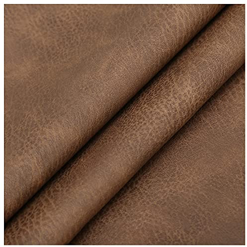 NIANTONG Vintage Textur Kunstleder Polsterstoff Meterware 138x100cm Vinyl Wasserdichtes Bezugsstoff für Sofa Stuhl Möbel, Autofutter, DIY Handwerk(Color:14)