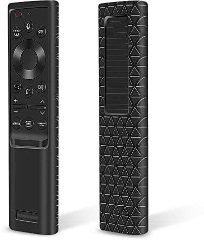 Protective Case Covers for Samsung Smart TV Solar Cell Remote Control 2021,for Samsung BN59-01363 BN59-01357 Remote Holder Skin Protector,Shockproof Samsung Remote Battery Back Silicone Covers-Black