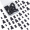 SUNNYCLUE 1 Box 60Pcs 2 Styles Bear Cabochon Gummy Candy Sweet Bears Flatbacks Resin Kawaii Animal Beads Cartoon Slime Charms for Jewelry Making Nails Art Scrapbooking Supplies, Black