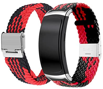 BrynnShop Armbänder Für Samsung Gear fit 2/ Gear Fit 2 Pro Armband Nylon Sport Strap Geflochten Elastisch Mesh Für Damen/Herren Ersatzband Fitness Kompatibel mit Galaxy Gear fit 2/ Gear Fit 2 Pro (7)