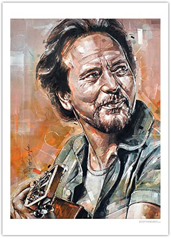 Eddie Vedder, Pearl Jam Poster, ungerahmt, 50 x 70 cm