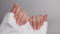 AiN Katy - französisch luxus kurz neu - nägel zum aufkleben - 24 Stück - press on nails long - fertig zum aufkleben - selbstklebend set - lang rosa schwarz rot - künstliche fingernägel zum aufkleben