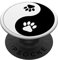 Fire Fit Designs Yin Yang Cat PopSocket fr Handy - PopSockets Kitten Yin Yang - Klebender PopGrip - Schwarz - Tierdruck - Auswechselbarer Halter - Kunststoff - Phone-Grip