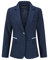 YYNUDA Blazer à Carreaux Femme Costume Un Bouton Slim Veste Poches Revers Cranté Tailleur daffaires décontracté,Bleu,XS