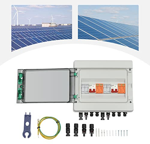 500V 2-String 63A Solar DC Anschlusskasten Box Verteilerkasten IP65 IK10 Wasserdichte Gehäuse Beleuchtung Schutz,DC Leistungsschalter Schutz System Box