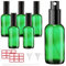 Phomanttonary 6 Flacons Vaporisateurs en Verre Vert de 30ml, Bouteilles Spray Vide pour Huiles Essentielles, Parfums, Aromathérapie, Massages, Cosmétiques et Plus, Réutilisable