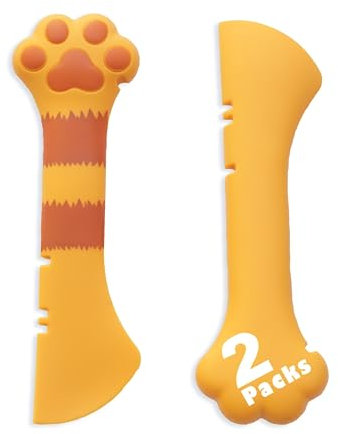 Meow&Woof Katzen-Nassfutterlöffel, Mini-Spatel für Haustierdosen, BPA-freie Dosenlöffel für Tierfütterung, kleine Gläser, leicht zu reinigender Schaber für Hundefutterdosen (2 Löffel)