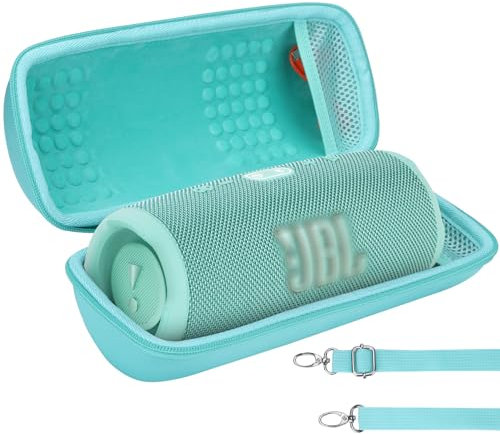 Lebakort Duro Caja Estuche Funda para JBL Charge 5 Charge 4 Altavoz inalámbrico Portátil con Bluetooth y Batería Integrada (Estuche Azul Turquesa)