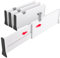 GBACHOOSE 4er Set Schubladentrenner Küche, 33-55cm Schubladentrenner Verstellbar, Plastik Schubladenteiler Hoch 12,5cm, Schubladen Organizer für Küche, Kommode, Badezimmer, Schlafzimmer (Weiß)
