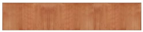 vidaXL Teppich, Bambusteppich Rechteckig, Bambusmatte rutschfest für Wohnzimmer, Läufer Küchenteppich Flurteppich, Modern, Braun 60x300cm Bambus