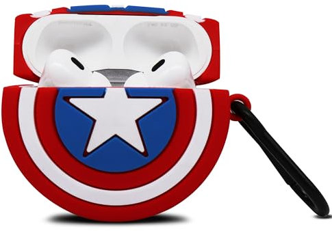 3D Airpods Pro 2 Schutzhülle, Zierhülle für Airpods Pro 2 Box, Kompatibel mit Apple Airpods Pro 2, Silikon Hülle Airpods(Schild)