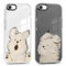 Xylota 2 Stück Transparent Handyhülle für iPhone 8/7/SE 2020/SE 2022 4,7 Hülle,Durchsichtig Case Muster Niedlich Hund Mädchen SchutzHülle,Weich Silikon Dünn TPU Bumper Stoßfeste Cover für iPhone 7,04