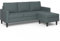 IDMarket - Ecksofa Marius, 3-Sitzer, 200 cm, wendbar, Grau / Anthrazit