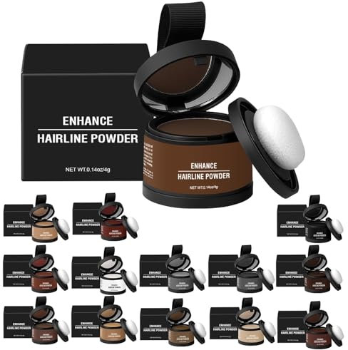 TocaFeank Haaransatzpuder für Frauen,Haarpuder,Ansatz-Ausbesserungs-Haarfarbe mit Applikator - Langanhaltendes Haarschattierungswerkzeug, Haar-Concealer, Grauabdeckung für feines und dünner werdendes