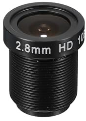PATIKIL 2.8mm CCTV Camera Lens, F2.5 FPV Security Camera Lens 2MP 1080P Super Clear Camera Lens 128° Wide Angle Lens M12 Threaded Dia for IP Camera Panoramic