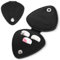 YQQYG Guitar Pick Case, Plectrum Holder PU Leather Guitar Pick Holder Snap, Holds 6 Picks Storage Pouch, Gift for Guitars Players (Case Only)