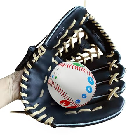 Baseball Glove, Softball Gloves, Baseball Catcher Mitt, 10.5''-12.5'' for T-Ball Youth Adult Training and Beginner Player, Left Hand Glove, Right Hand Throw