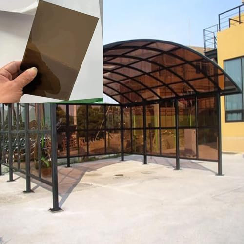 Transparente Polycarbonat-Gewächshausplatten – 1 mm dicke Dachbahnen für den Außenbereich, ideal für Schuppendächer und Verglasungsplatten, langlebige Kunststoff-Dachlösungen