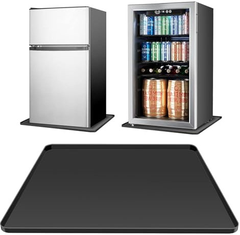 Kühlschrankmatte Silikon mit Erhöhtem Rand Bodenschutzmatte Kühlschrank Antibakterielle Kühlschrankmatten Einlegeboden Matte Bodenmatte Auslaufschutz Silikonmatte Tropfschale Bodenwannen Weinschrank