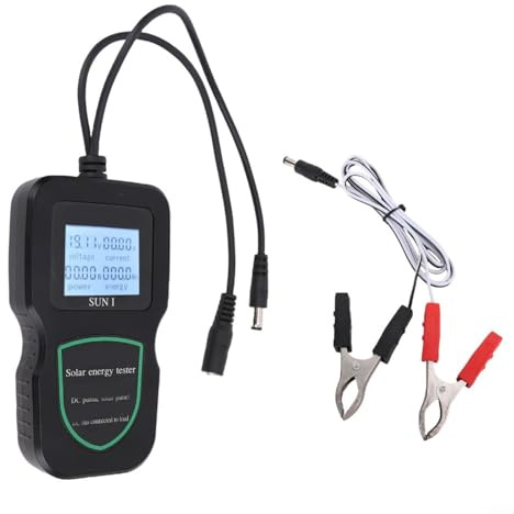 BEAZOOM Solarmodul-Tester Multimeter für Photovoltaik-Modul, Leistungsmessung, 5 W-500 W, 12–50 V, mit LCD-Display, keine Batterie erforderlich (100 W)
