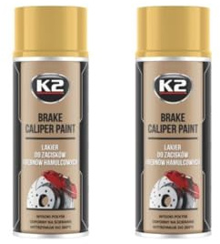 PG Gold Gloss Brake Caliper Paint, 260°C Heat Resistant Spray, 400ml, OEM Quality High Temperature Coating