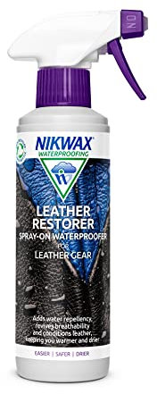 Nikwax Leather Restorer Conditions, Proofs & Protects - 0.3Lt, Blue