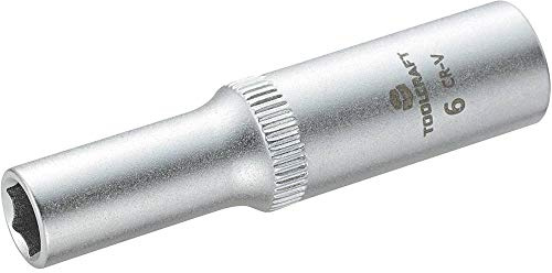 TOOLCRAFT Steckschluessel-Einsatz 6,3mm (1/4) 816095 Schluesselweite 6mm, 3 Stück