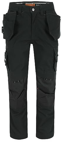 Herock Dagan Trade Work Trousers Black - 34R
