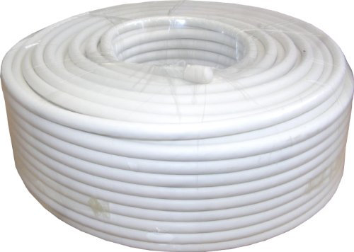 G-Tech Câble d'antenne Sat RG-6 Blanc 50 m