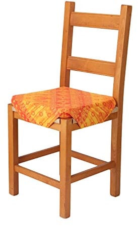 Casatessile Sequoia Cuscino coprisedia Alette - Arancio