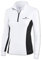 Black Crevice Damen Skirolli Zipper Shirt, zweifarbig, weiß/schwarz/schwarz, 38